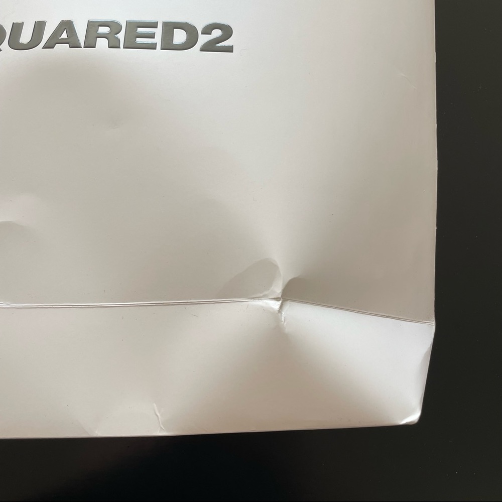DSquared2 Shopping Gift Bag Black and White - Picture 4 of 10